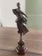 Rare Ancienne Statue En Bronze Miniature Signé Antonin Mercier Fondeur Thiebaut