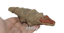 Rare ancienne statue momifiée de crocodile égyptien antique Sobek protecteur