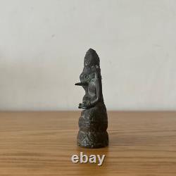Rare statue ancienne en bronze Ganesh, XVIII°-XIX°, Asie