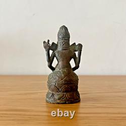 Rare statue ancienne en bronze Ganesh, XVIII°-XIX°, Asie