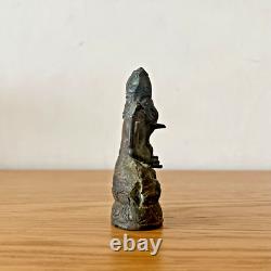 Rare statue ancienne en bronze Ganesh, XVIII°-XIX°, Asie