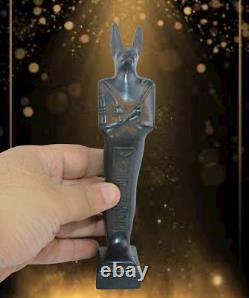 Rare statue antique égyptienne antique Anubis stand Égypte ancienne BC