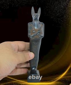 Rare statue antique égyptienne antique Anubis stand Égypte ancienne BC