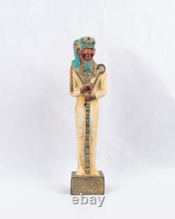 Rare statue antiquités égyptiennes anciennes pierre de Dieu Khonsu, sculpture