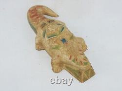 Rare statue égyptienne ancienne du crocodile sobek dieu du Nil av. J. C. Myth