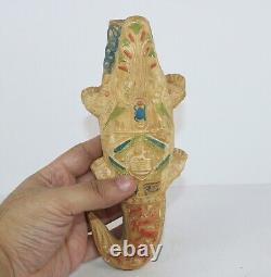 Rare statue égyptienne ancienne du crocodile sobek dieu du Nil av. J. C. Myth