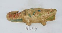 Rare statue égyptienne ancienne du crocodile sobek dieu du Nil av. J. C. Myth