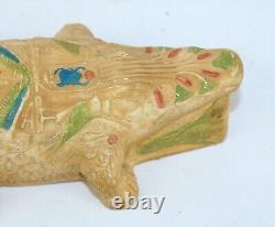Rare statue égyptienne ancienne du crocodile sobek dieu du Nil av. J. C. Myth