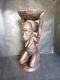 Rare Statue Sculpture Ancienne Siege Tabouret Bois Congo Luba Bon Etat