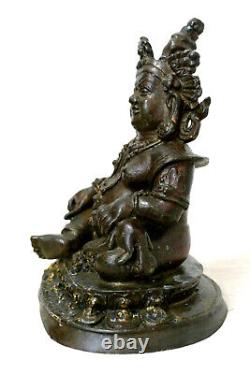 Ratnasambhava ancien Jambhala bronze Tibet old Tibetan H19cm Bouddha Vaisravana
