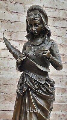 Romain Fortuna Statues Grec Déesse Ancienne Statue Femme Chance Figurine Solde