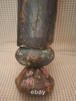 SAINT MOINE/SAINT DOMINIQUE/ANCIENNE STATUE RELIGIEUSE/BOIS/H. 35c/XVIIIèAVANT
