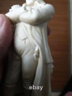 SCULPTURE ANCIENNE NAPOLEON I EN BISCUIT ANCIEN FIN XIXeS HAUTEUR 21 CM STATUE