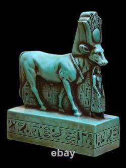 SCULPTURE EGYPTIENNE ANCIENNE UNIQUE réplique statue de la déesse Hathor en