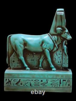 SCULPTURE EGYPTIENNE ANCIENNE UNIQUE réplique statue de la déesse Hathor en