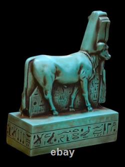 SCULPTURE EGYPTIENNE ANCIENNE UNIQUE réplique statue de la déesse Hathor en