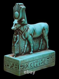 SCULPTURE EGYPTIENNE ANCIENNE UNIQUE réplique statue de la déesse Hathor en