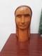 Sculpture SignÉ Religieuse Marie Therese Statue Buste Bois Ancienne Vintage
