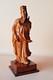 Statuette Chinoise Ancienne Sur Socle, Sculpture En Bois