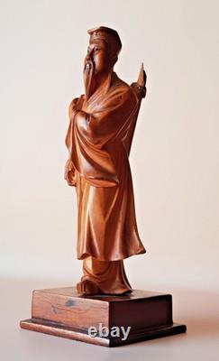 STATUETTE CHINOISE ANCIENNE sur socle, sculpture en BOIS