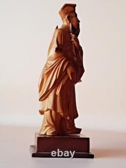 STATUETTE CHINOISE ANCIENNE sur socle, sculpture en BOIS