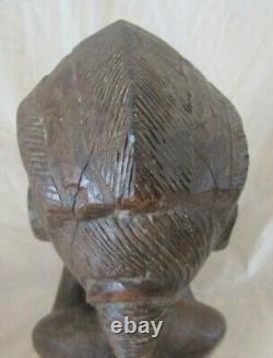 STATUE BAOULE ART AFRICAIN ANCIEN STATUETTE WOODEN sculpture AFRICAN DECO