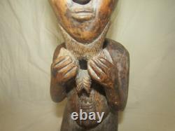 STATUE BAOULE ART AFRICAIN ANCIEN STATUETTE WOODEN sculpture AFRICAN DECO
