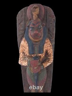 STATUE ÉGYPTIENNE ANCIENNE UNIQUE Dieu Sekhmet Sculpture Lion Guerre Armée