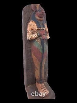STATUE ÉGYPTIENNE ANCIENNE UNIQUE Dieu Sekhmet Sculpture Lion Guerre Armée