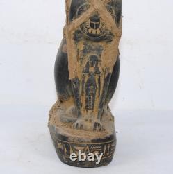 STATUE MOMIFIÉE PHARAONIQUE UNIQUE POUR ANCIEN Bastet égyptien Cat Bast (DR)