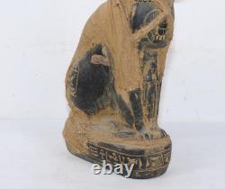 STATUE MOMIFIÉE PHARAONIQUE UNIQUE POUR ANCIEN Bastet égyptien Cat Bast (DR)