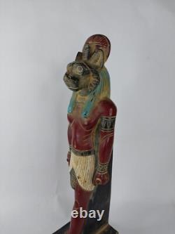 STATUE SEKHMET EGYPTIENNE ANCIENNE Déesse de la guerre et sculpture pharaoniq