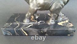 SUBLIME ancienne SCULPTURE CORNAC SUR ELEPHANT régule patine bronze socle marbre