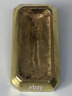 SUPERBE authentique ancienne SCULPTURE en BRONZE doré ART NOUVEAU vide poche
