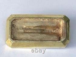 SUPERBE authentique ancienne SCULPTURE en BRONZE doré ART NOUVEAU vide poche