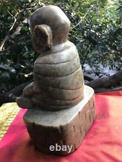 Sai Baba Sculpture ancienne Statue Marbre Saint indien 11 kilos Inde Hindou G