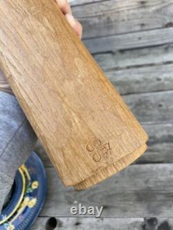 Saint Pierre Statue Statuette Sculpture Bois Sculpté Ancien Vintage Signé Design