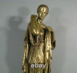 Sculpture Ancienne Bronze Diane De Gabies Artémis Deesse De La Chasse Praxitele