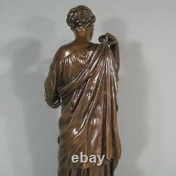 Sculpture Ancienne Bronze Femme Antiquité Société Des Bronzes Réduction Sauvage