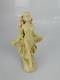 Sculpture Ancienne, Jeune Femme Aux Fleurs, H. 15cm, Art Déco