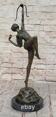Sculpture Ancienne Vintage Le Faguays DIANA Déesse En Bronze Statue NUDITÉ