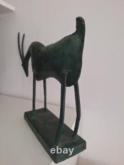 Sculpture Antilope Statue Ancienne Animal Taureau