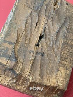 Sculpture Bois Tête Du Christ Ancienne Chêne Massif