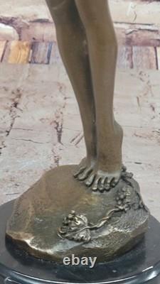 Sculpture Bronze Ancienne Par Harriet Whitney FRISHMUTH, Statue Signe 38 cm