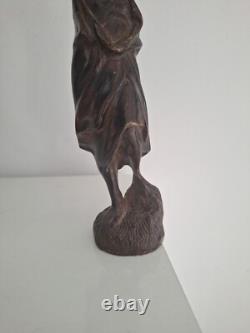 Sculpture Bronze ancien personnage Figurine Statue Orientaliste