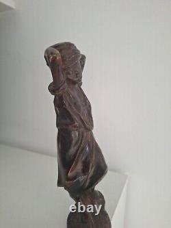 Sculpture Bronze ancien personnage Figurine Statue Orientaliste