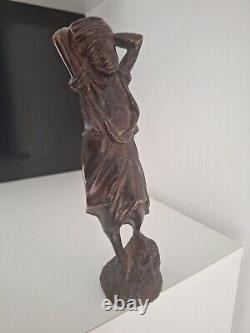 Sculpture Bronze ancien personnage Figurine Statue Orientaliste