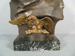 Sculpture Buste Napoleon Premier Bronze Ancien Signé Renzo Colombo