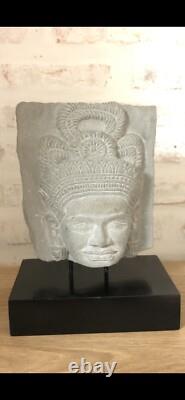 Sculpture Cambodgienne Antiquité Ancienne Statue En Pierre Art Khmer