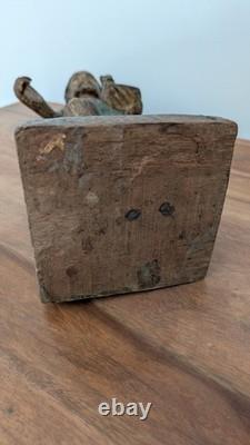 Sculpture En Bois Ancienne Saint Jean Baptiste Époque XVII ème Siècle